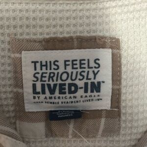 American Eagle Womans lived in snap button up flannel